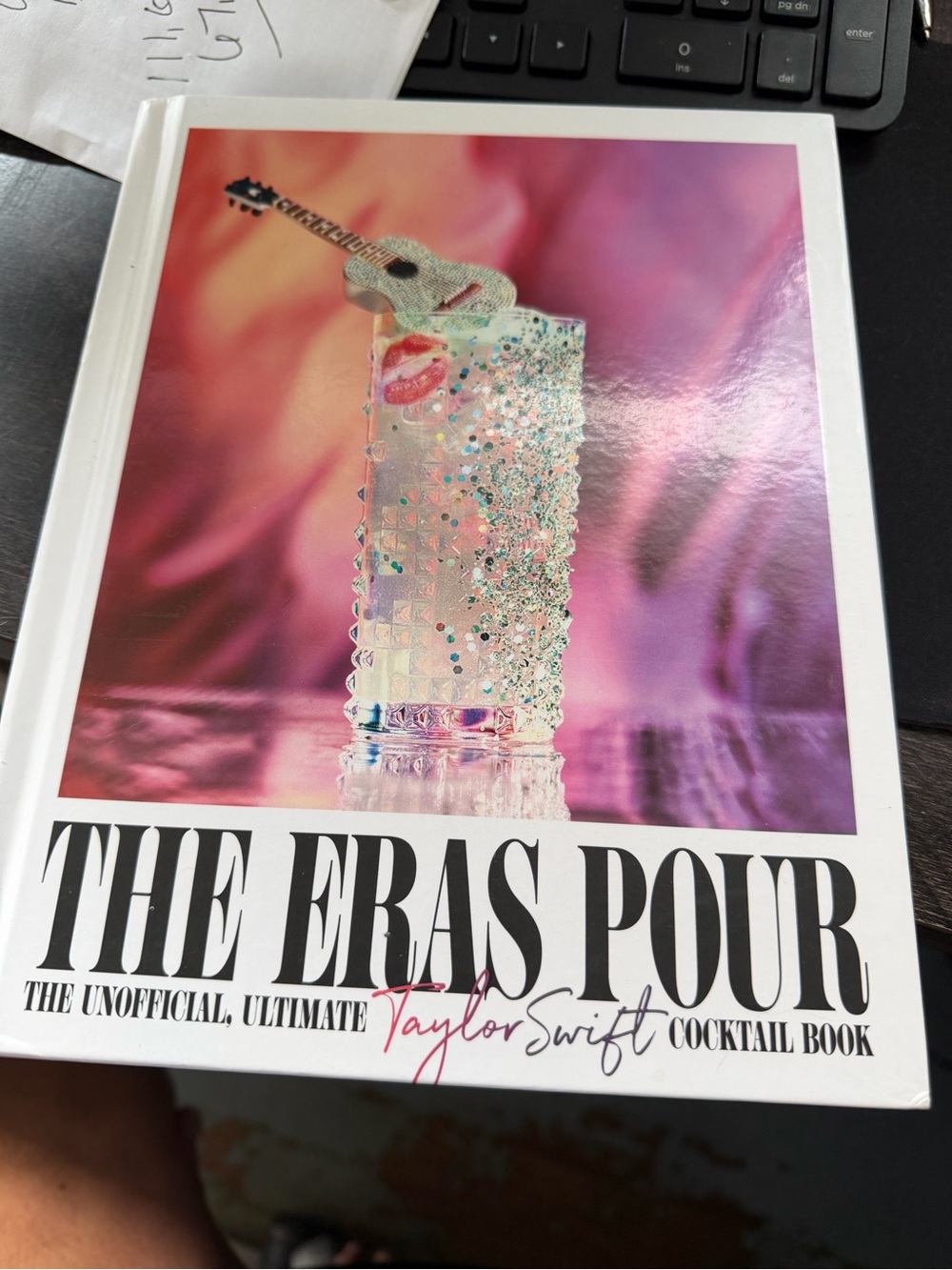 Taylor Swift White Pink Purple Cocktail Book Cover